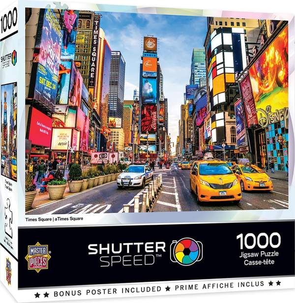 Puzzle Masterpieces: 1000 Piece Shutterspeed - Times Square