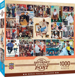 Puzzle Masterpieces: 1000 Piece Saturday Evening Post - Norman Rockwell Collage