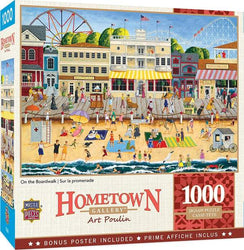 Puzzle Masterpieces: 1000 Piece Hometown Gallery - On the Boardwalk