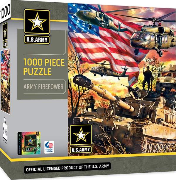 Puzzle Masterpieces: 1000 Piece U.S. Army - Army Firepower