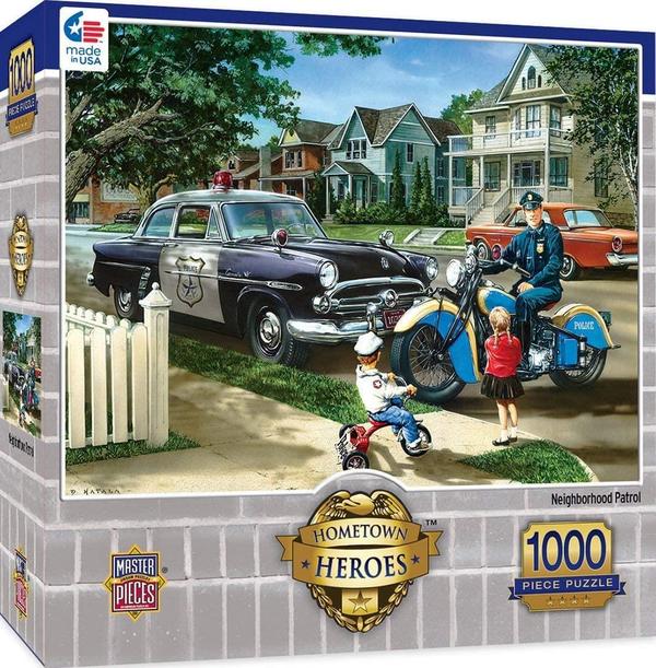 Puzzle Masterpieces: 1000 Piece Hometown Heroes - Neighborhood Patrol