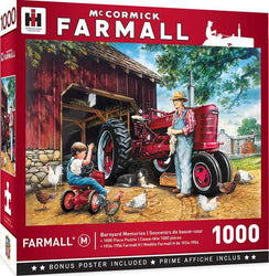 Puzzle Masterpieces: 1000 Piece Farmall Case IH - Barnyard Memories