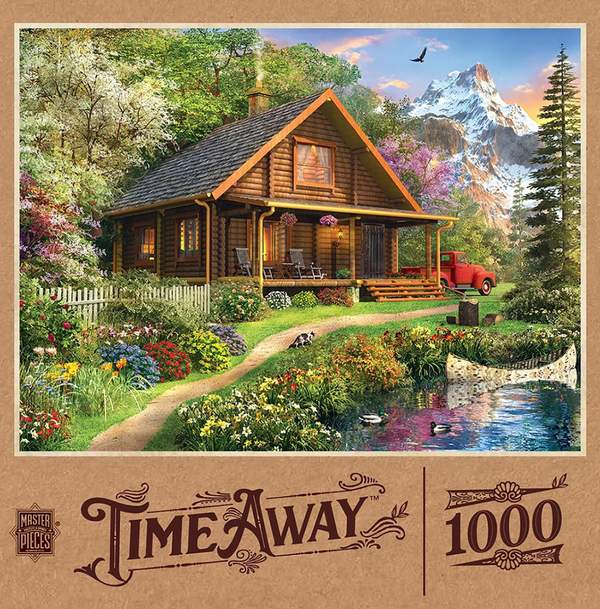 Puzzle Masterpieces: 1000 Piece Time Away - Mountain Retreat