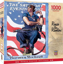 Puzzle Masterpieces: 1000 Piece Saturday Evening Post Norman Rockwell - Rosie the Riveter