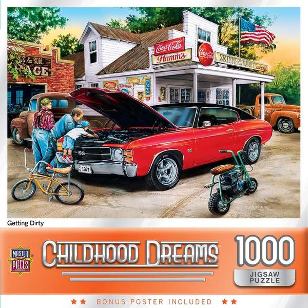 Puzzle Masterpieces: 1000 Piece Childhood Dreams - Getting Dirty