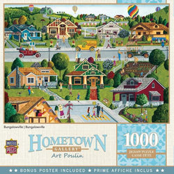 Puzzle Masterpieces: 1000 Piece Hometown Gallery - Bungalowville