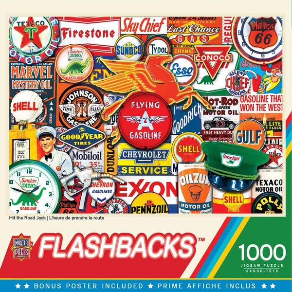 Puzzle Masterpieces: 1000 Piece Flashbacks - Hit the Road Jack