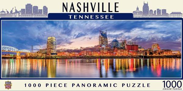 Puzzle Masterpieces: 1000 Piece Panoramic American Vistas - Nashville