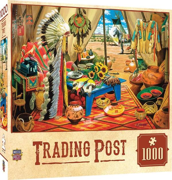 Puzzle Masterpieces: 1000 Piece Tribal Spirit - Trading Post
