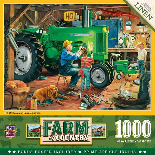 Puzzle Masterpieces: 1000 Piece Farm & Country - The Restoration