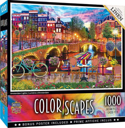 Puzzle Masterpieces: 1000 Piece Colorscapes - Amsterdam Lights