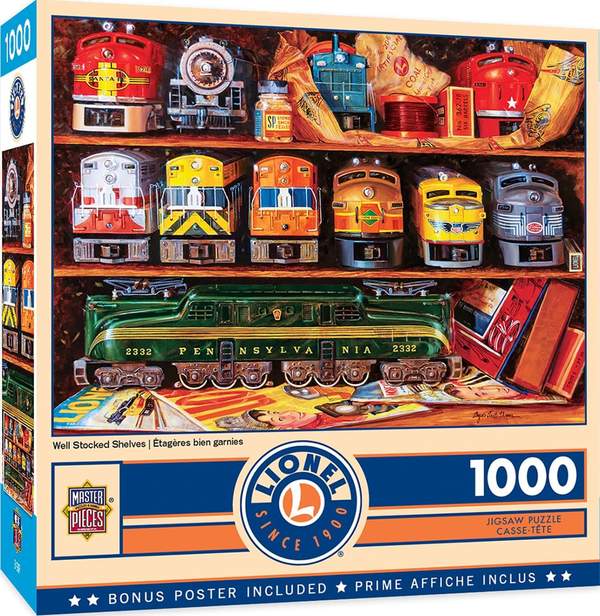 Puzzle Masterpieces: 1000 Piece Lionel - Well Stocked Shelves