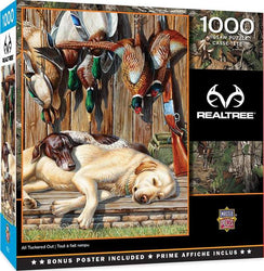 Puzzle Masterpieces: 1000 Piece RealTree - All Tuckered Out