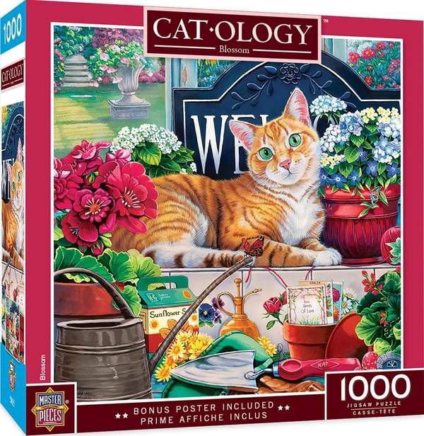 Puzzle Masterpieces: 1000 Piece Catology - Blossom