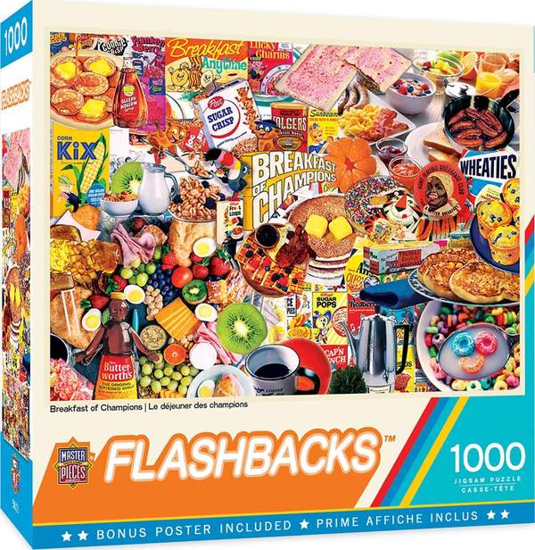 Puzzle Masterpieces: 1000 Piece Flashbacks - Breakfast Eats