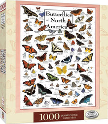 Puzzle Masterpieces: 1000 Piece Field Guide - Butterflies of North America
