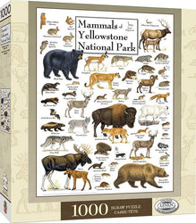 Puzzle Masterpieces: 1000 Piece Field Guide - Mammals of Yellowstone National Park