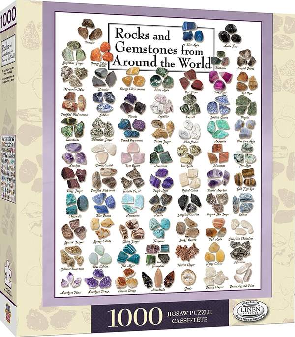 Puzzle Masterpieces: 1000 Piece Field Guide - Rocks and Genstones