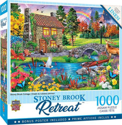 Puzzle Masterpieces: 1000 Piece Retreat - Stoney Brook Retreat