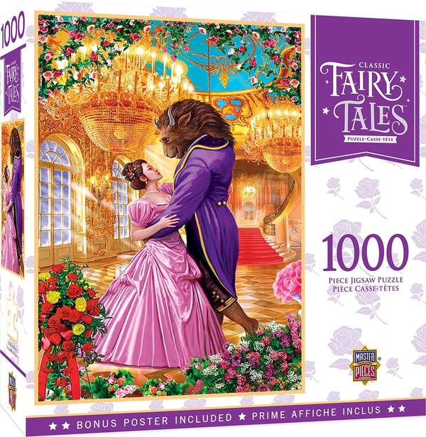Puzzle Masterpieces: 1000 Piece Classic Fairy Tales - Beauty and the Beast