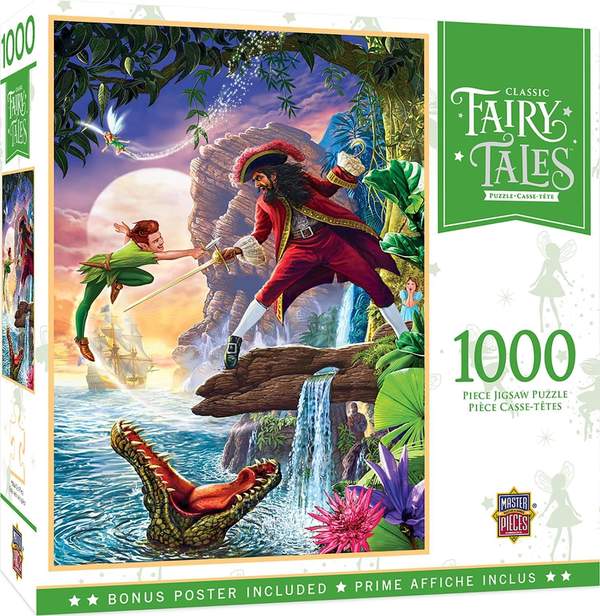 Puzzle Masterpieces: 1000 Piece Classic Fairy Tales - Peter Pan