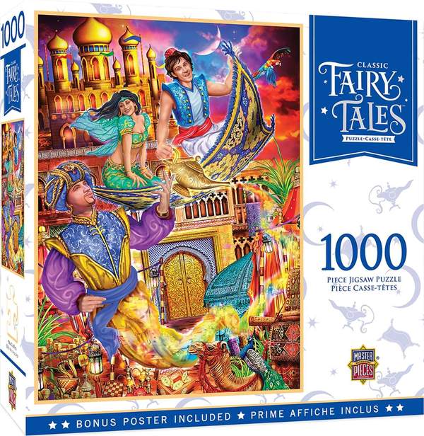 Puzzle Masterpieces: 1000 Piece Classic Fairy Tales - Aladdin