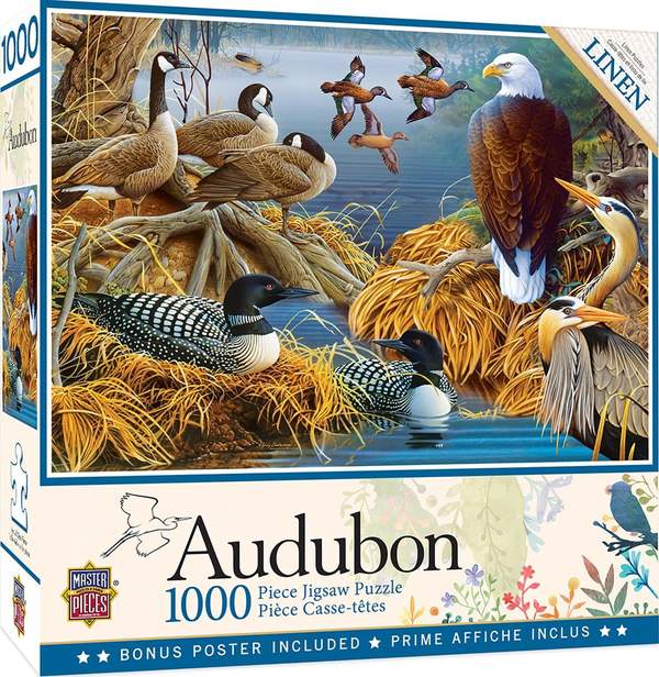 Puzzle Masterpieces: 1000 Piece Audubon - Lake Life