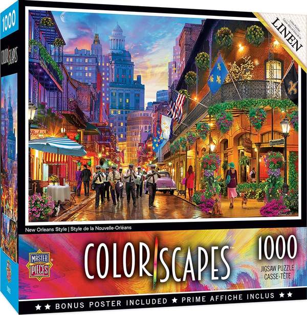 Puzzle Masterpieces: 1000 Piece Colorscapes - New Orleans Style
