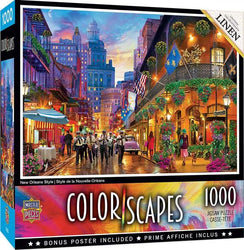 Puzzle Masterpieces: 1000 Piece Colorscapes - New Orleans Style