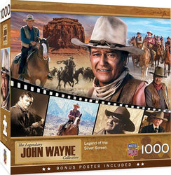 Puzzle Masterpieces: 1000 Piece John Wayne - Legend of the Silver Screen