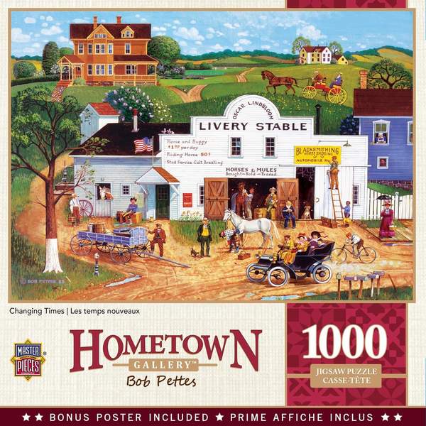 Puzzle Masterpieces: 1000 Piece Hometown Gallery - Changing Times