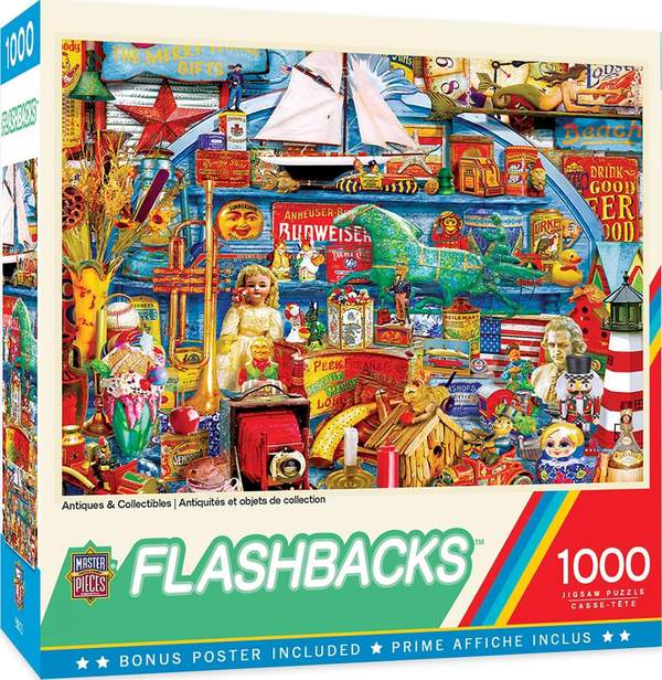 Puzzle Masterpieces: 1000 Piece Flashbacks - Antiques & Collectibles