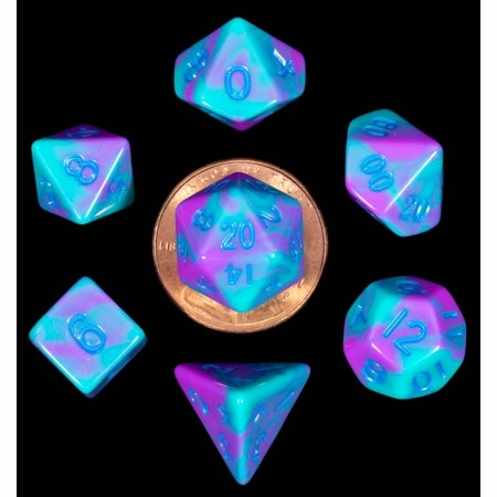 Dice Metallic Dice Co: Poly 7 Set Mini Combo