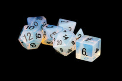 Dice Metallic Dice Co: Poly 7 Set Stone