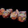 Dice Metallic Dice Co: Poly 7 Set Pearl