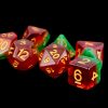 Dice Metallic Dice Co: Poly 7 Set Fruit