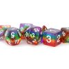 Dice Metallic Dice Co: Poly 7 Set Translucent