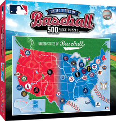 Puzzle Masterpieces:  500 Piece MLB League Map