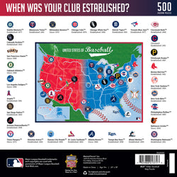 Puzzle Masterpieces:  500 Piece MLB League Map