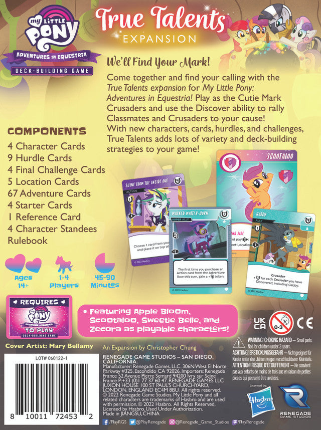 My Little Pony Adventures in Equestria DBG: True Talents