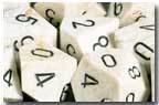 Dice Chessex: D10 Marble Set of 10