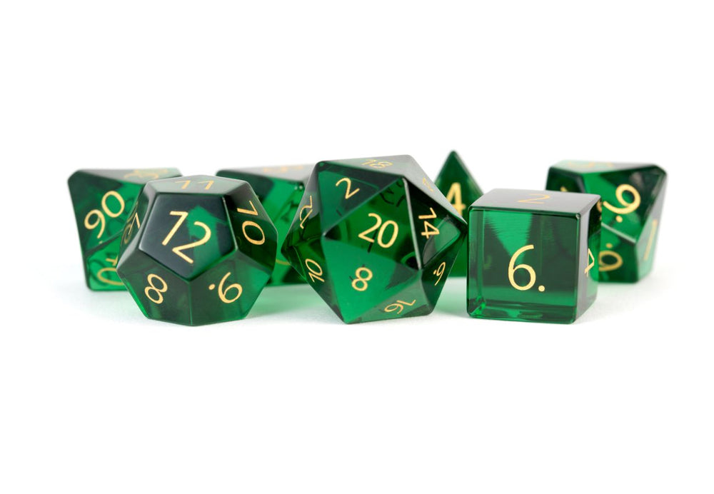 Dice Metallic Dice Co: Poly 7 Set Stone