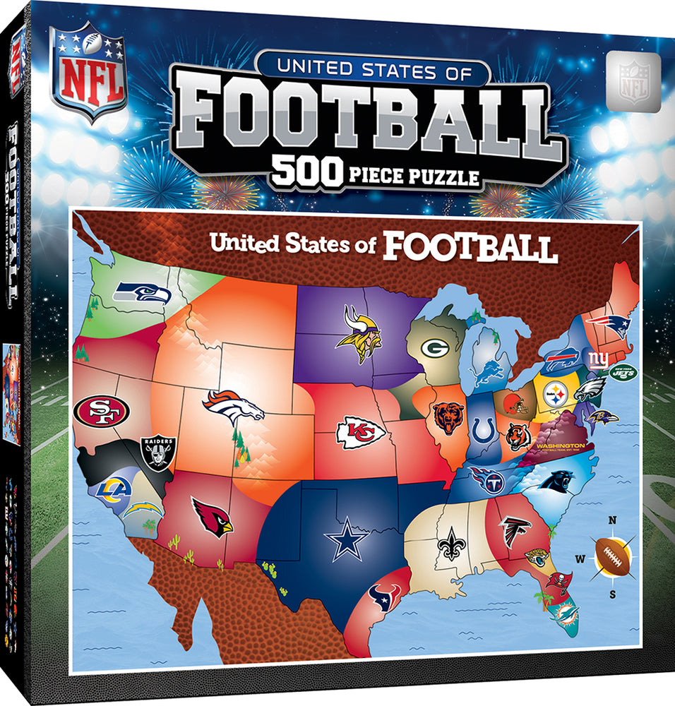 Puzzle Masterpieces:  500 Piece NFL League Map