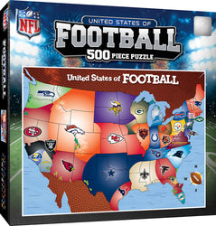 Puzzle Masterpieces:  500 Piece NFL League Map