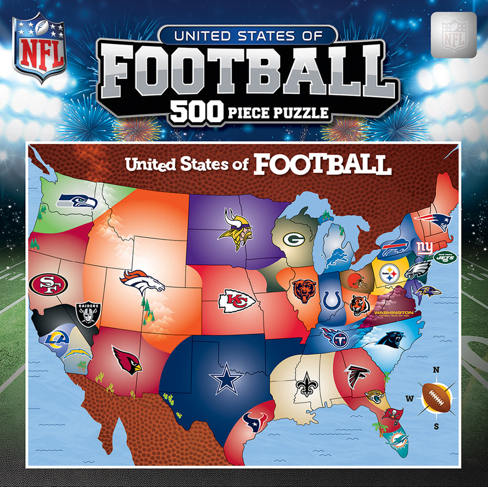 Puzzle Masterpieces:  500 Piece NFL League Map