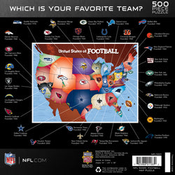 Puzzle Masterpieces:  500 Piece NFL League Map