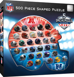 Puzzle Masterpieces:  500 Piece Shaped NFL Team Logos - Helmet Shaped