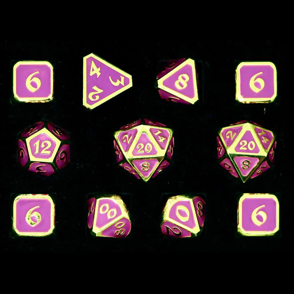 Dice DieHard Dice: Poly 11 set Metal Mythica AfterDark