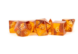 Dice Metallic Dice Co: Poly 7 Set Stone