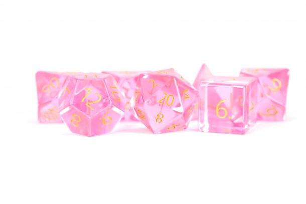 Dice Metallic Dice Co: Poly 7 Set Stone